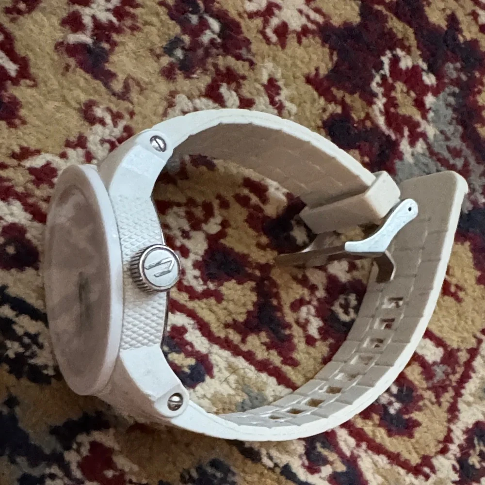 Diesel White Rubber strap